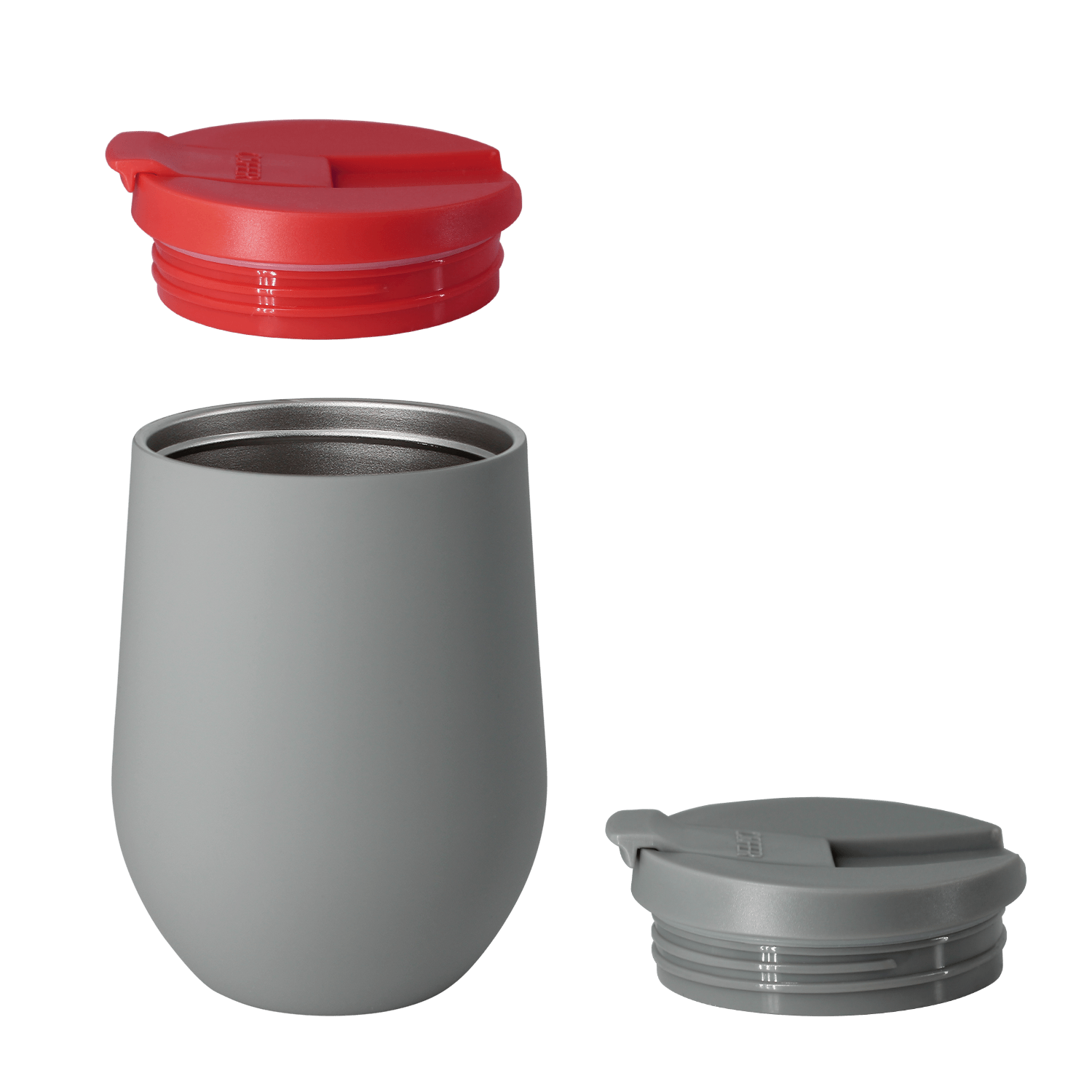 Набор NEO DUO: Кофер софт-тач NEO CO12s с дополнительной крышкой (серый с красным)-4