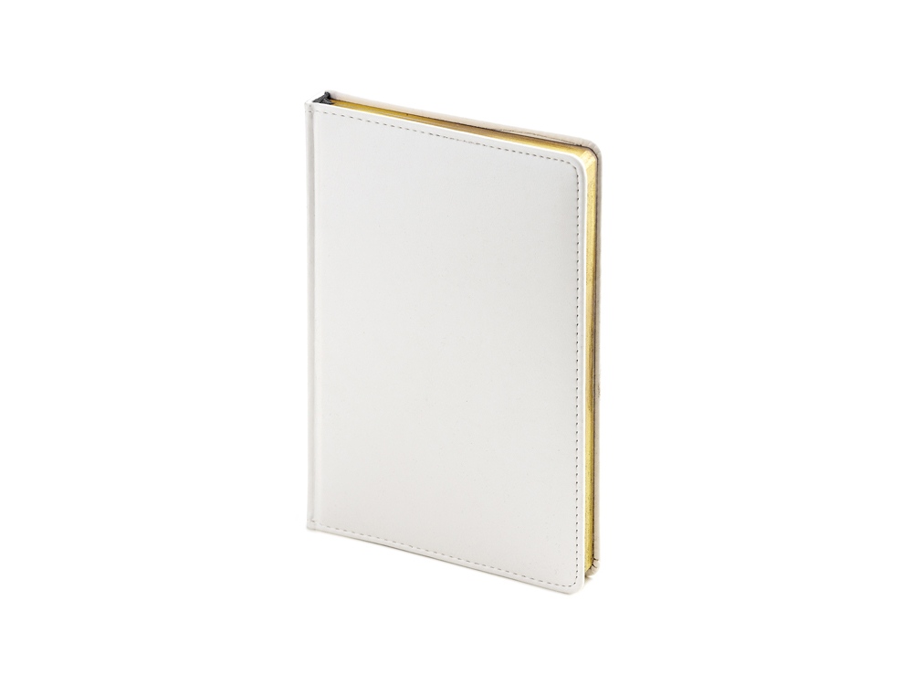 Ежедневник недатированный А5 Sidney Nebraska, белый (золотой обрез)-0