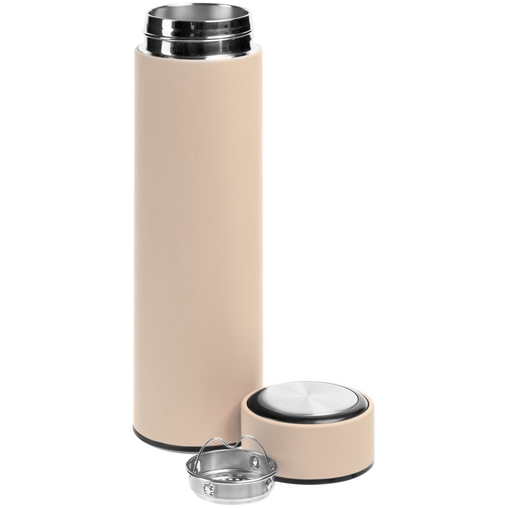 Термос с ситечком Percola, бежевый-2