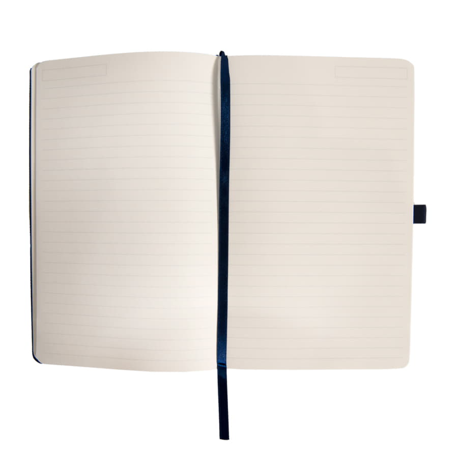 Бизнес-блокнот OXI, A5, серый, твердая обложка, RPET, в линейку, серый-3