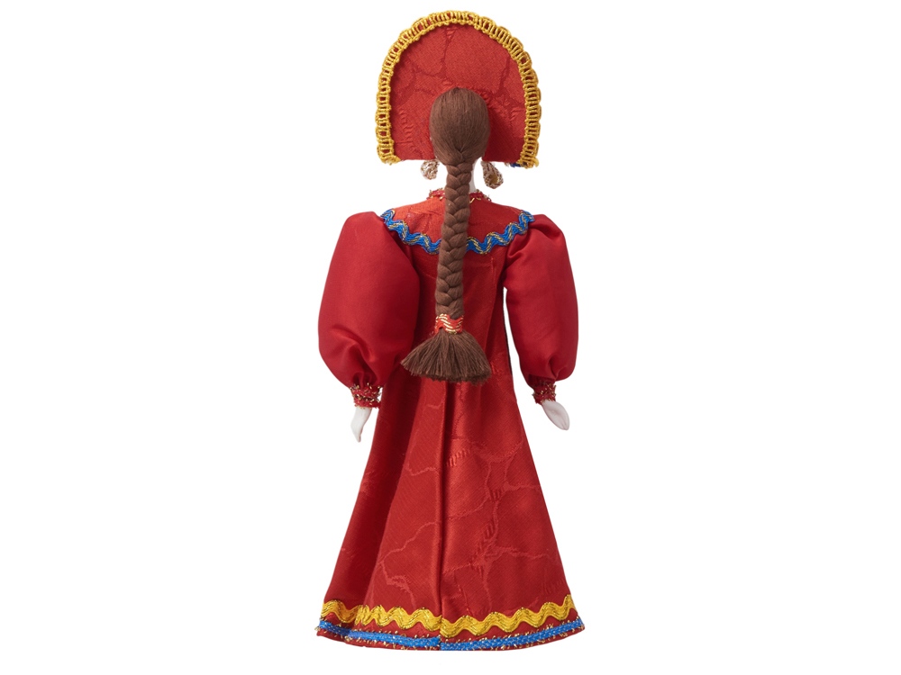 Подарочный набор: кукла фарфоровая, крем-мед, красный-10