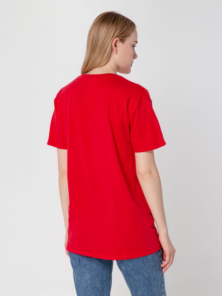 Футболка унисекс Regent 150, ярко-розовая (фуксия)-4