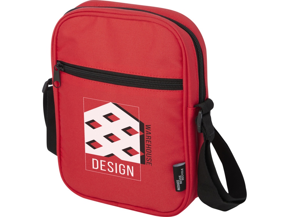 Byron сумка через плечо из переработанных материалов по стандарту GRS объемом 2 л - Красный-4