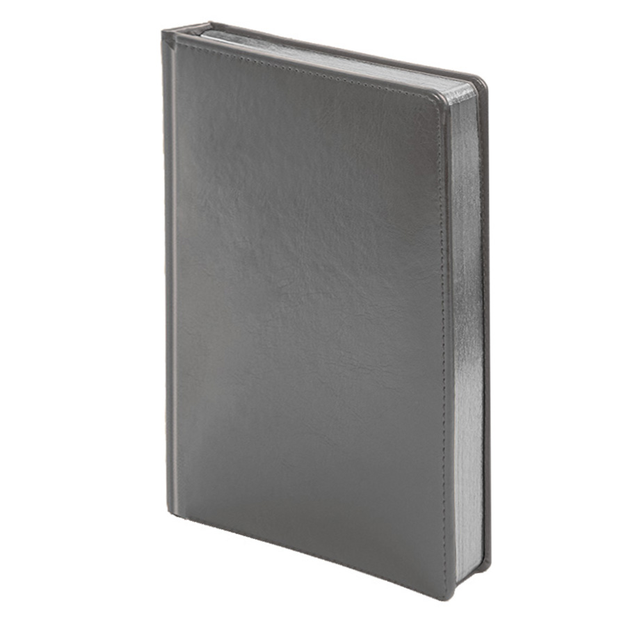 Ежедневник недатированный Joy, формат А5, в линейку, темно-серый-0