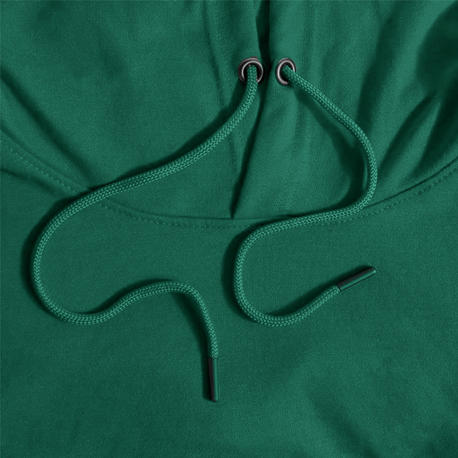 Толстовка унисекс с капюшоном SELEN 260, темно-зелёный-4