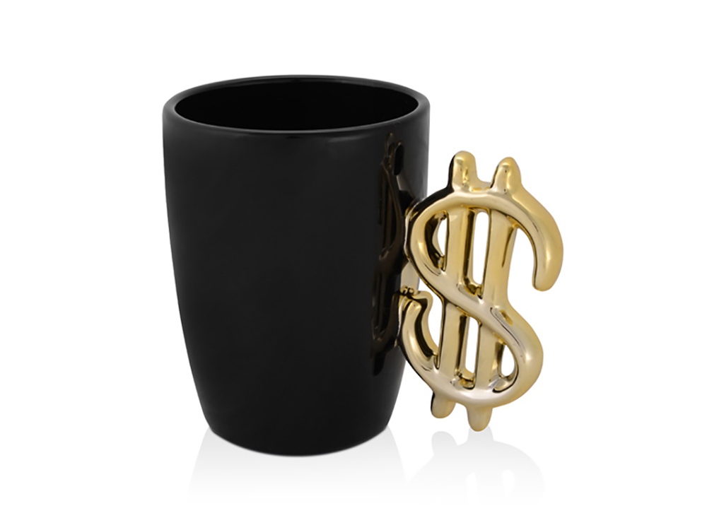 Кружка Доллар, черный/золотистый (Р)-0