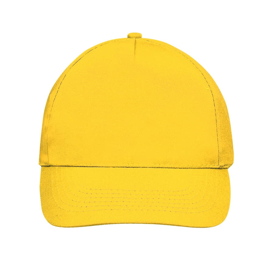 Бейсболка SUNNY, 5 клиньев, застежка на липучке, желтый-2