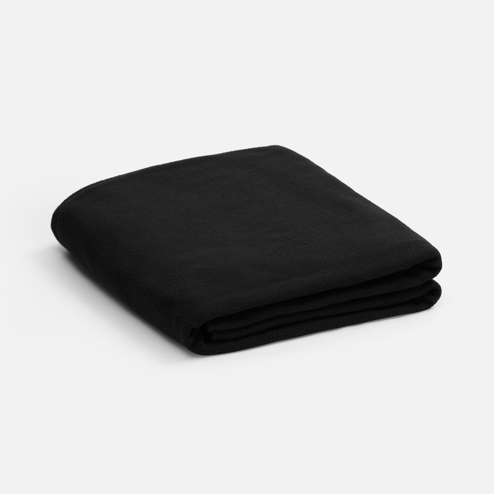 Флисовый плед Warm&Peace, черный-1