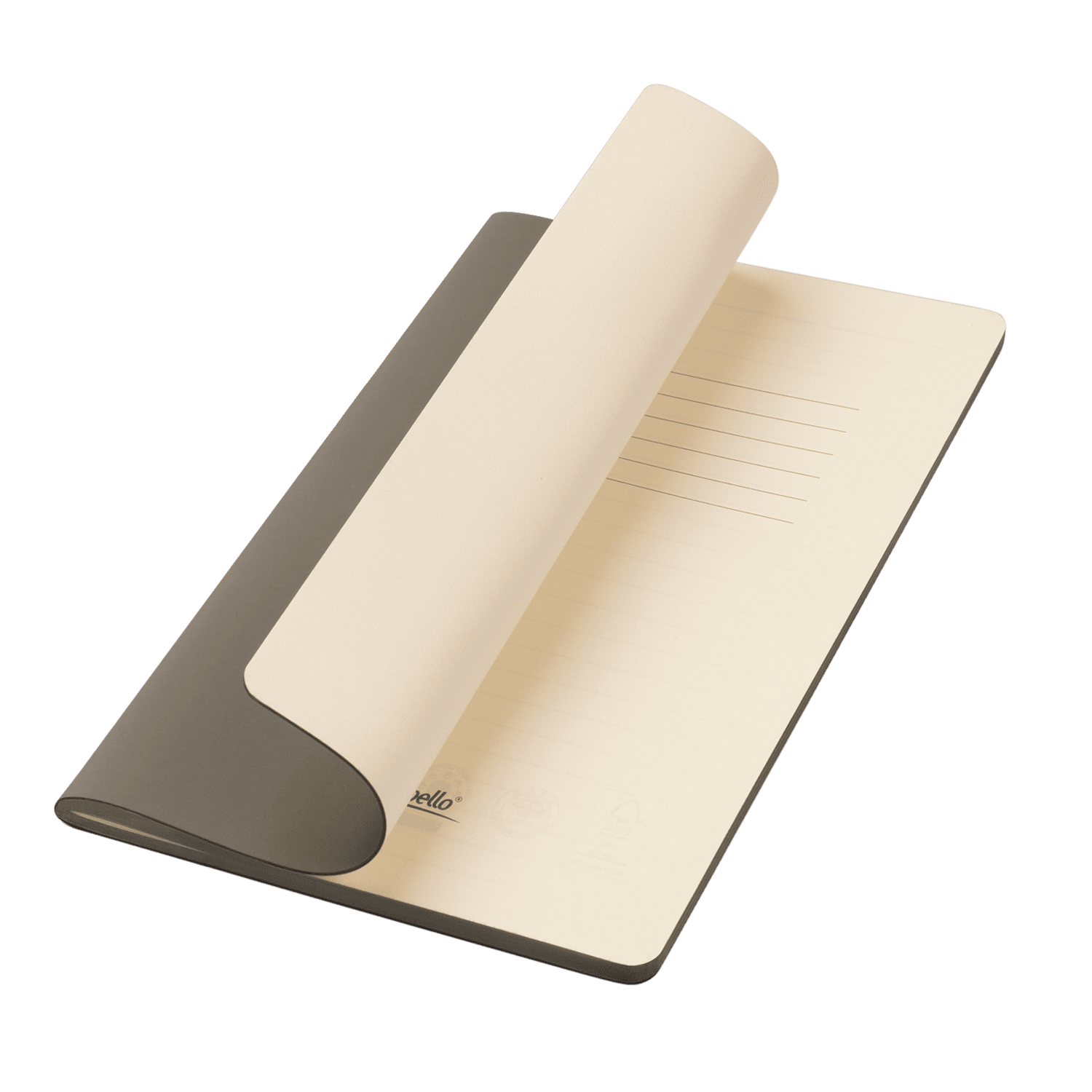 Блокнот Альфа Слим (Alpha slim), серый-0