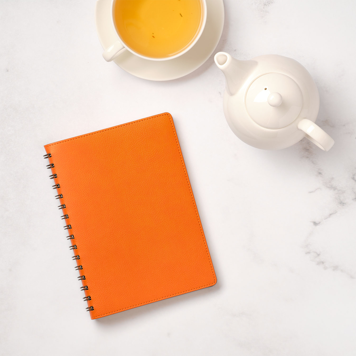 Ежедневник Виста (Vista) недатированный, оранжевый/коричневый-11