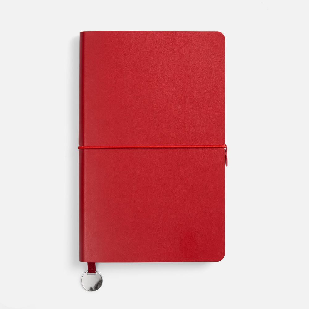 Ежедневник Waltz, недатированный, красный-1