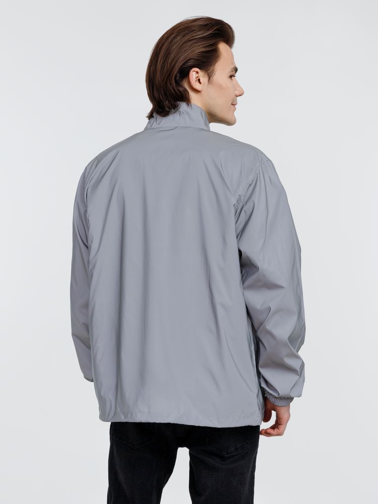 Ветровка Manifest 2.0 из светоотражающей ткани, серая-6