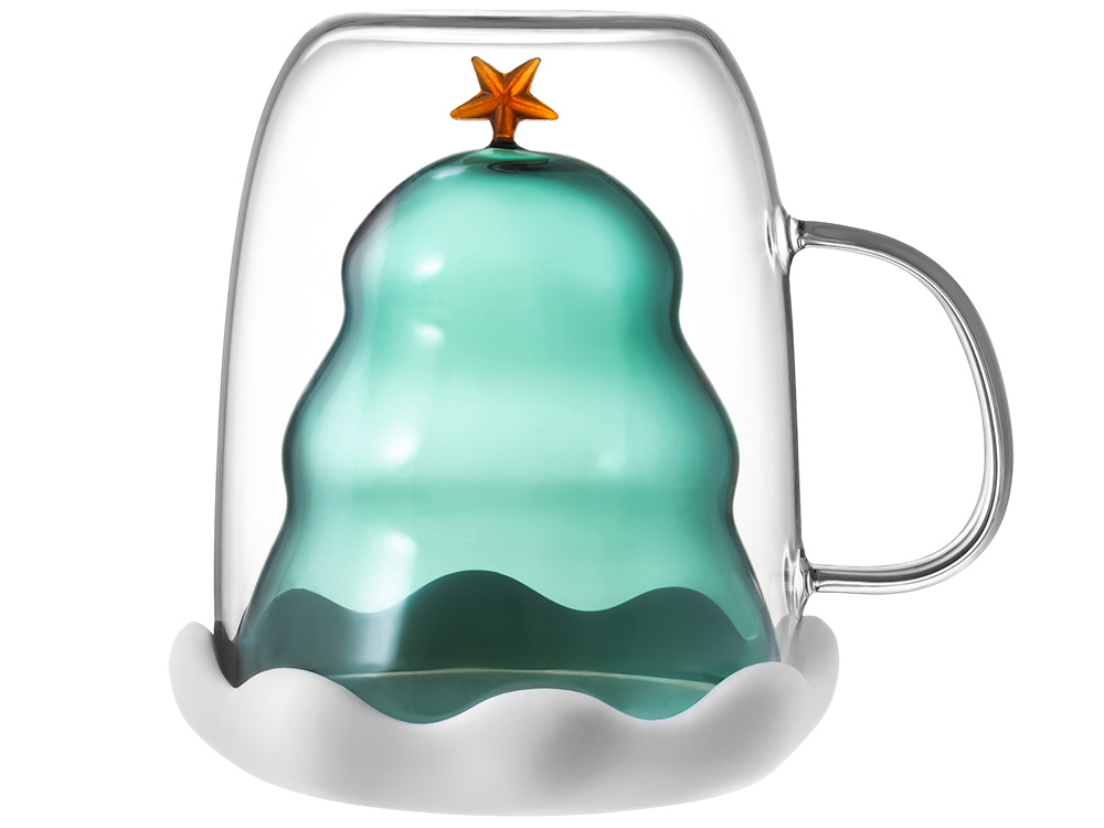 Кружка с двойными стенками с елочкой внутри Winter Wonderland-6