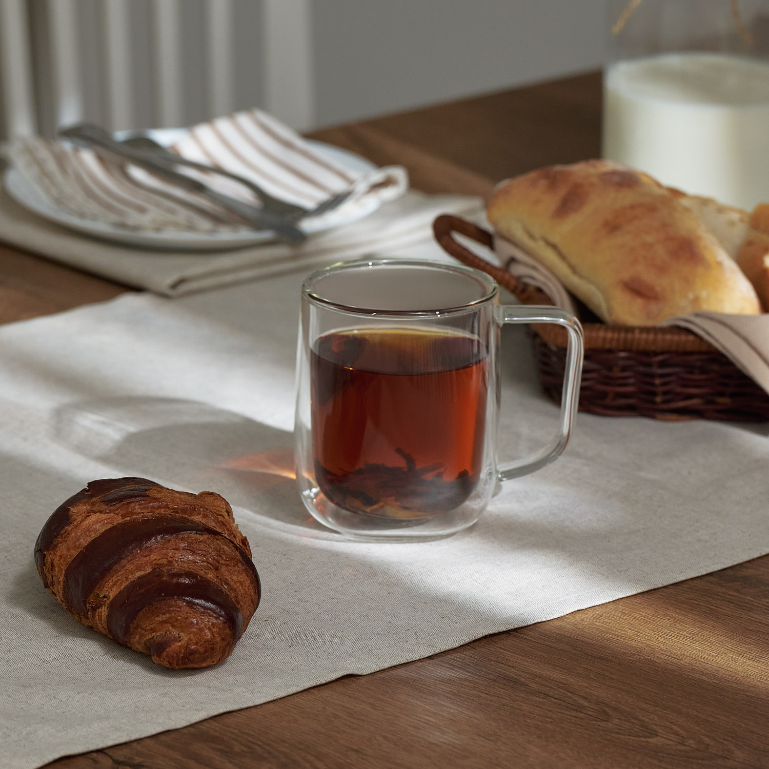 Кружка стеклянная с двойными стенками Виора (Viora)-6