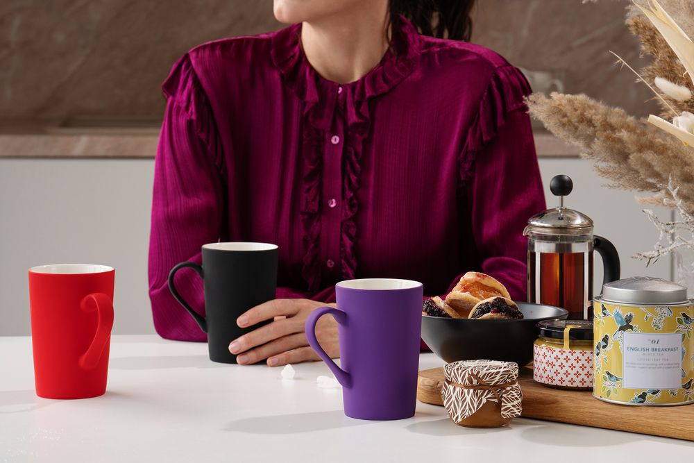 Кружка Best Noon с покрытием софт-тач, оранжевая-1