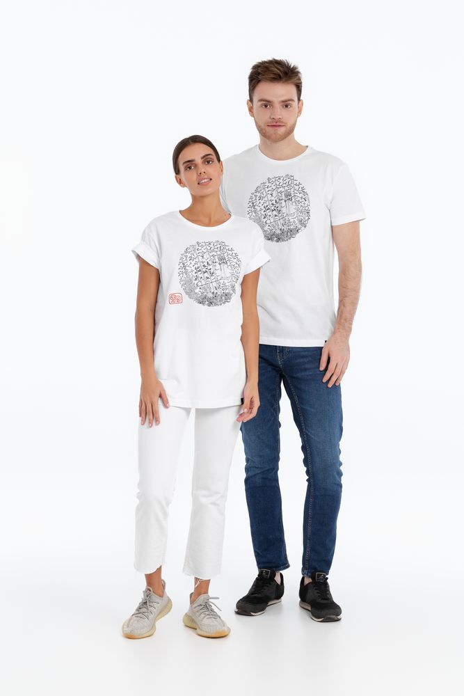 Футболка «Качели», белая-4