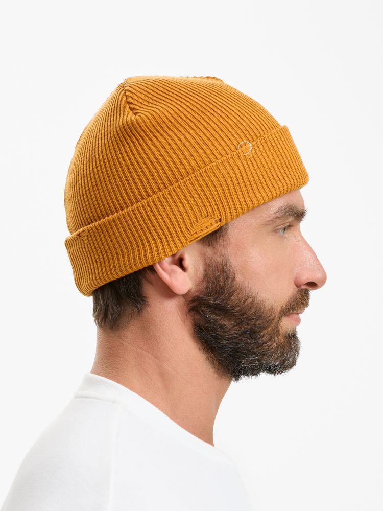 Шапка Ribelle, темно-желтая (горчичная)-3