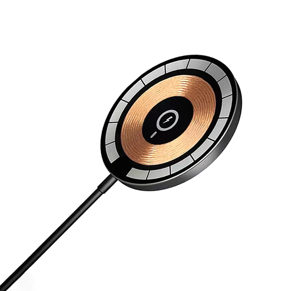 Беспроводное магнитное зарядное устройство Aphia 15W, Черный-0