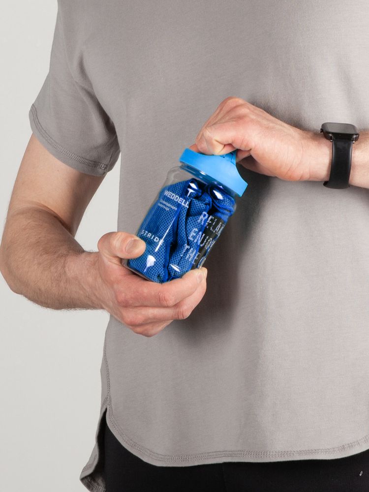 Охлаждающее полотенце Weddell, синее-3