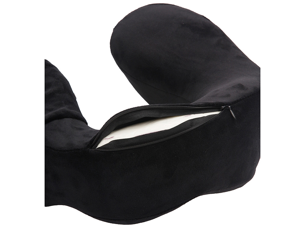 Подушка для путешествий с эффектом памяти Мемо Bluewinder Black-4