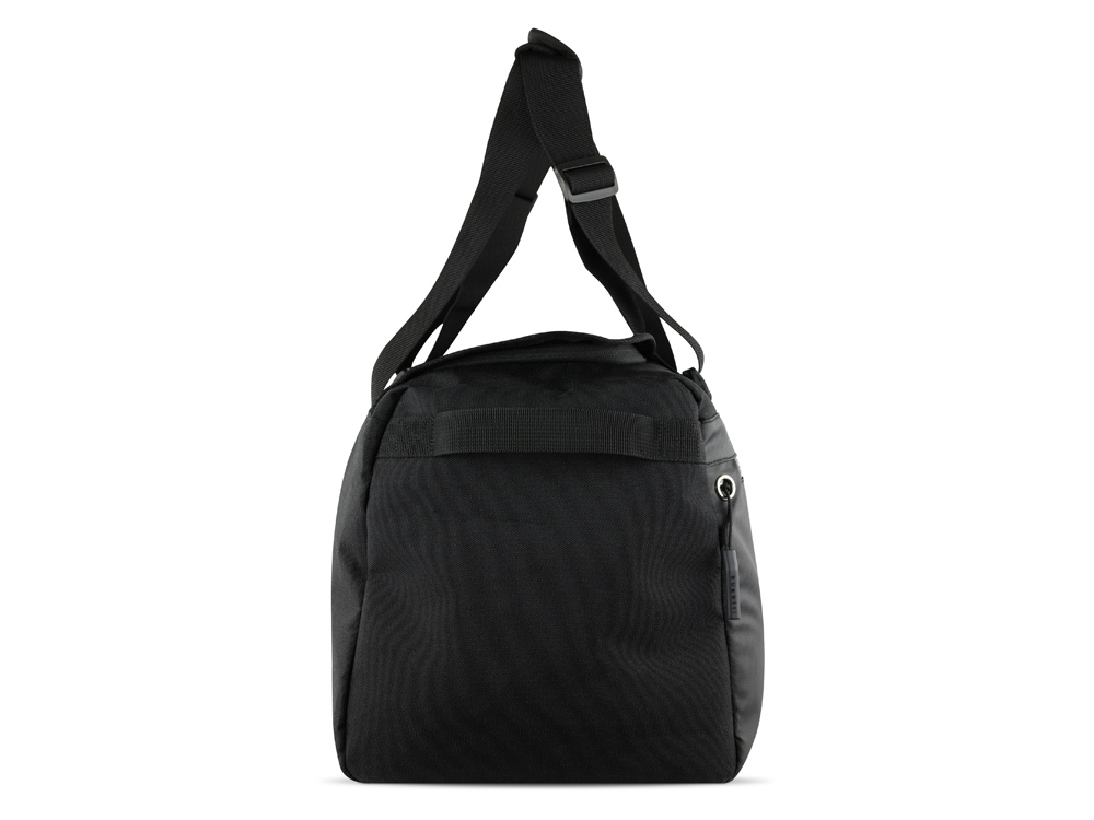 Сумка спортивная BUGATTI Blanc Delight, чёрная, нейлон RPET600D/тарпаулин/полиэстер, 47х23х28 см-7