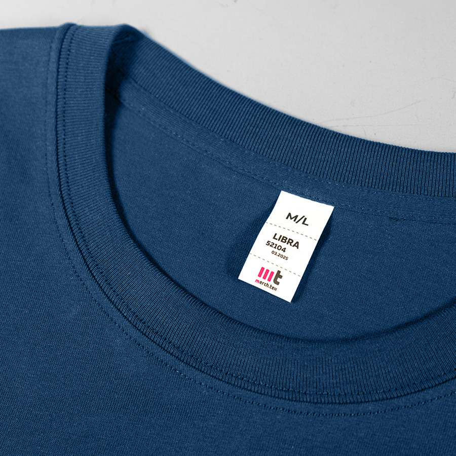 Футболка унисекс оверсайз LIBRA 220, джинсовый-2