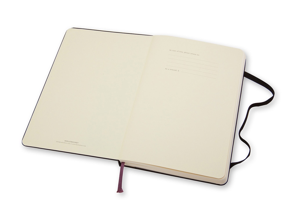 Записная книжка Moleskine Classic (нелинованный) в твердой обложке, Pocket (9x14см), черный-1