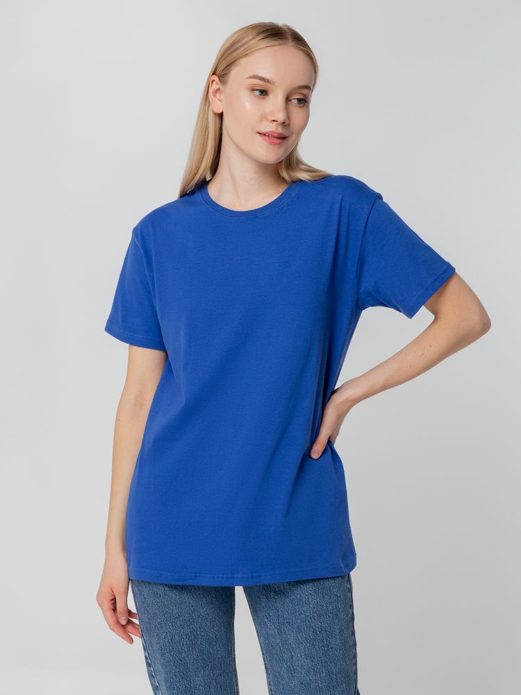 Футболка унисекс T-bolka 140, ярко-синяя-4