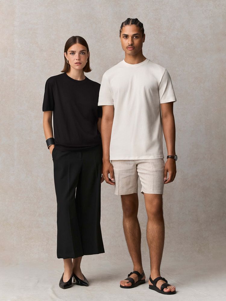 Футболка унисекс Lyam, белая (белоснежная)-6