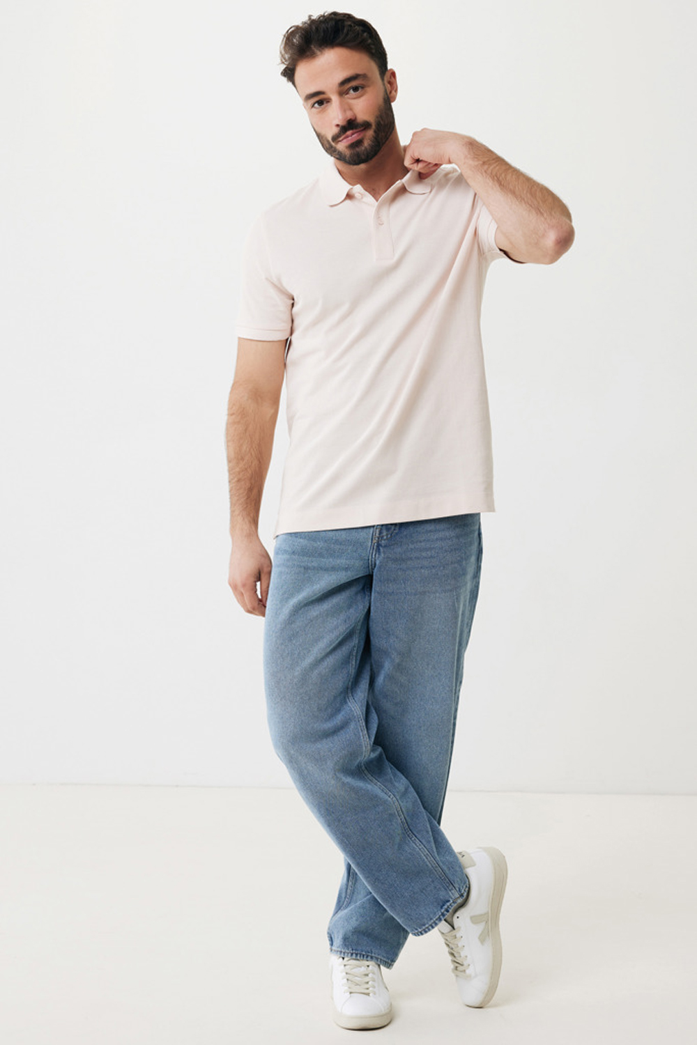 Рубашка поло Iqoniq Yosemite из переработанного хлопка-пике, унисекс, 220 г/м²-11