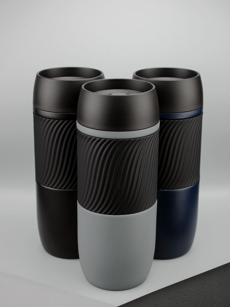 Термостакан Hub, черный-4