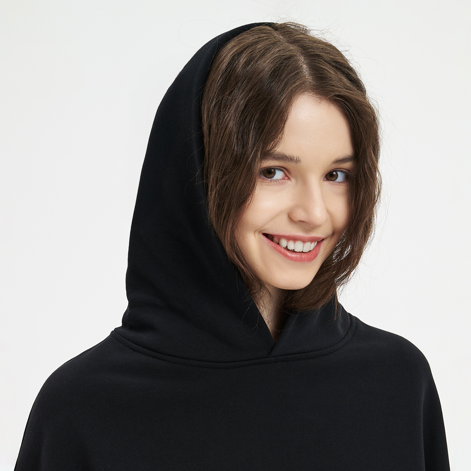 Худи оверсайз унисекс Фьюжн (Fusion), черный-7