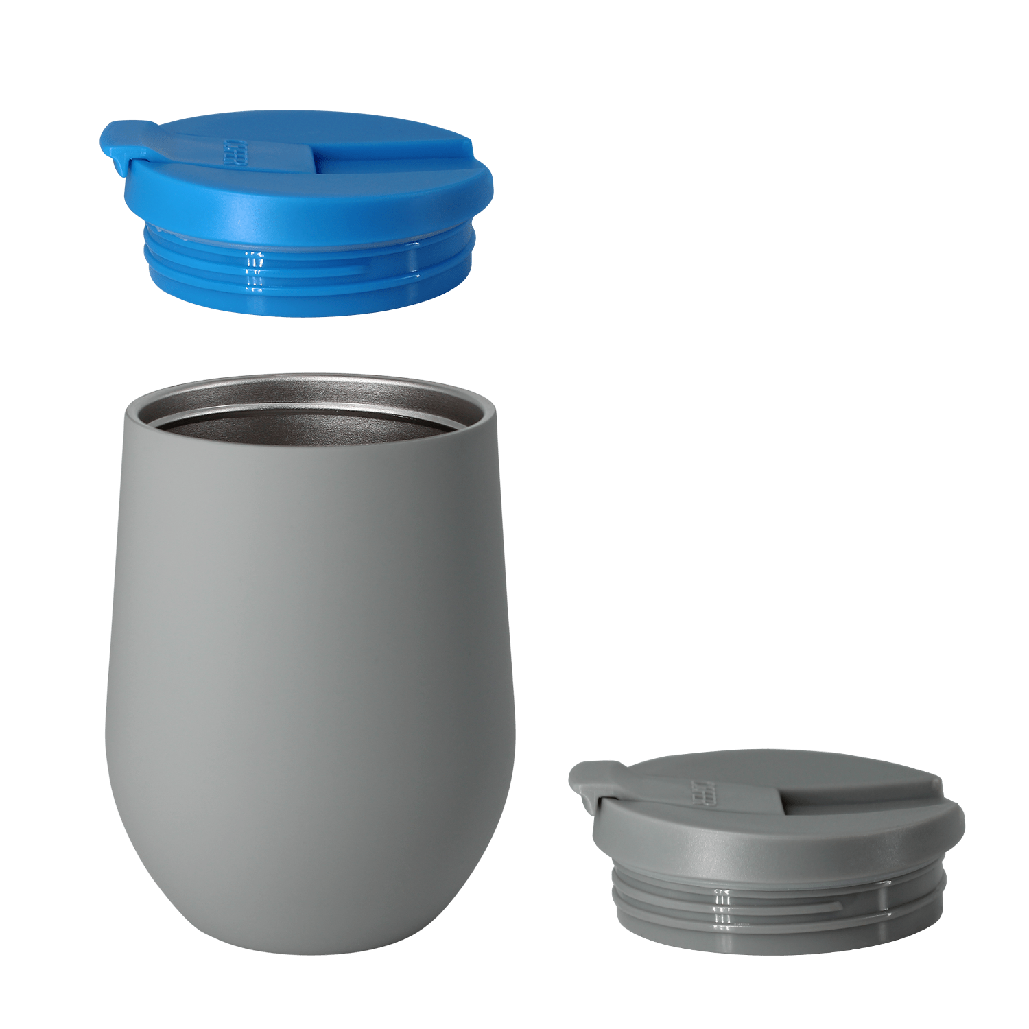 Набор NEO DUO: Кофер софт-тач NEO CO12s с дополнительной крышкой (серый с голубым)-4