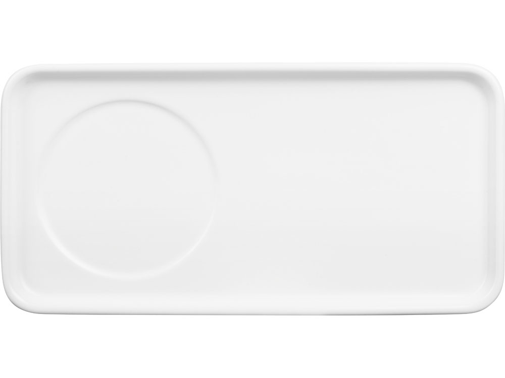 Чайная пара Bristol: блюдце прямоугольное, чашка, коробка, белый-2