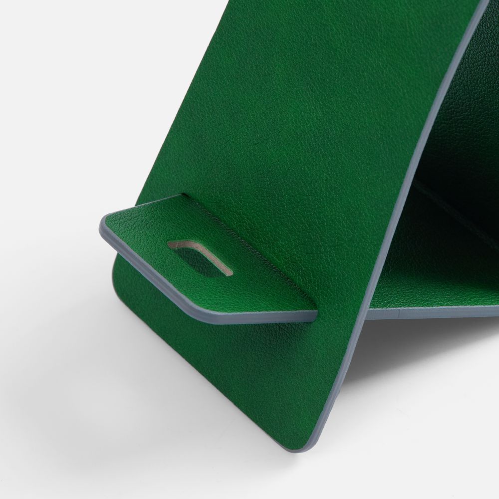 Подставка для телефона Petrus, зеленая-3