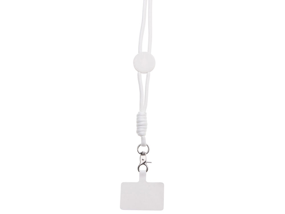 Ремешок на шею для телефона Нэко, белый-1