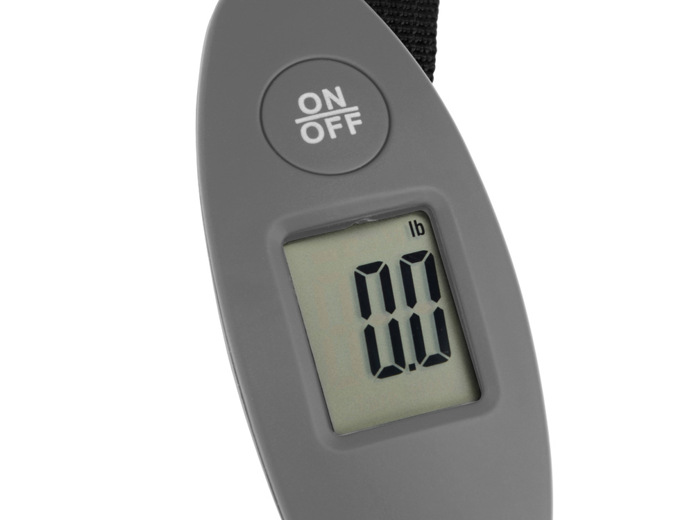 Багажные весы с покрытием soft touch Gravity, серый-2