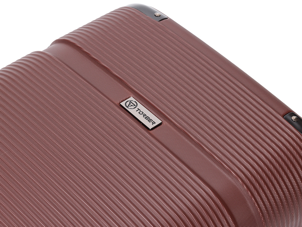 Чемодан TORBER Onego, бордовый, ABS-пластик, 59,5 х 39,5 х 24 см, 46 л-9