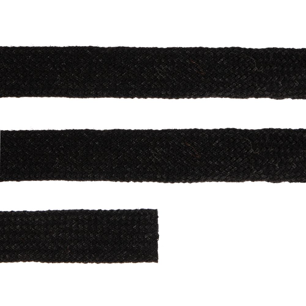 Плоский шнур Cord S, черный, 10 см-2