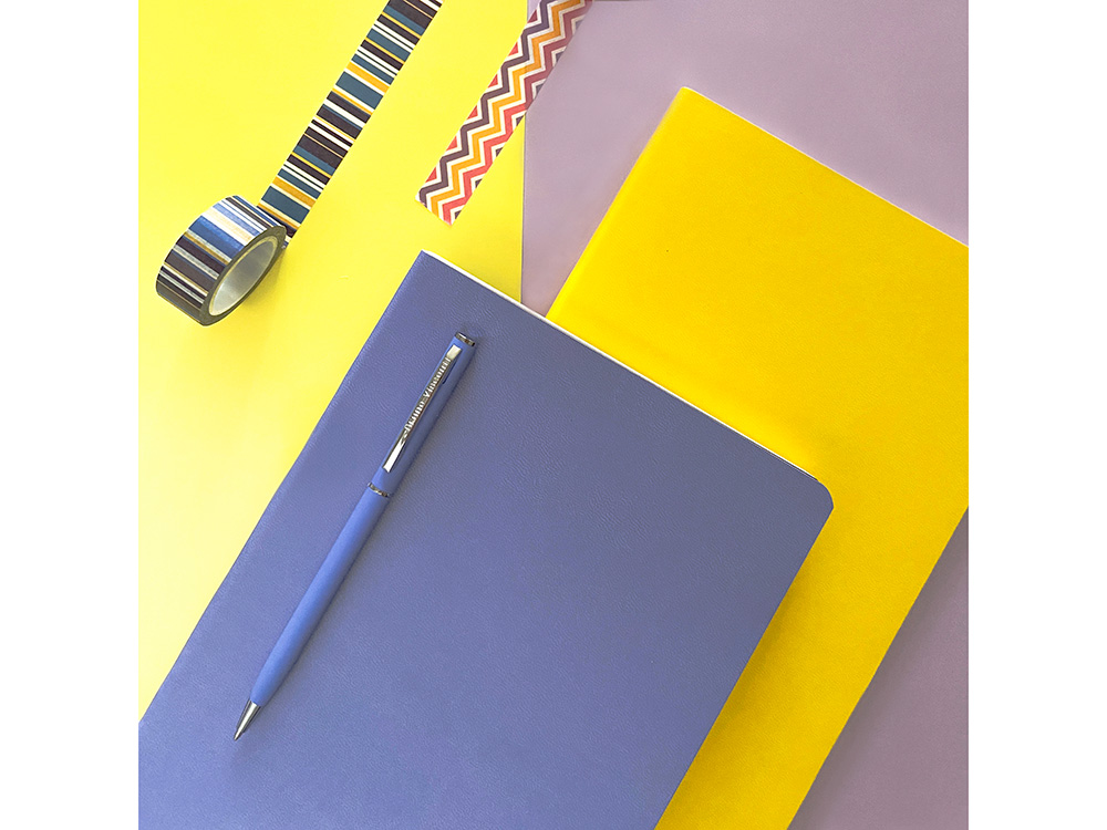 Ручка шариковая автоматическая BrunoVisconti® PALERMO цвет корпуса фиолетовый, soft-touch, 0.7 мм-8