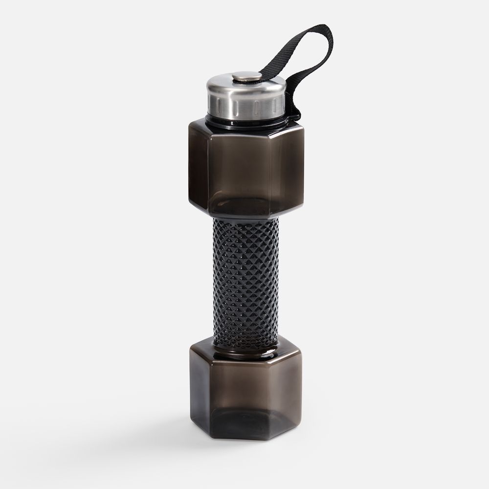 Бутылка для воды Hantelis, черная-0