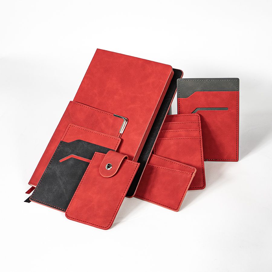 Чехол для автодокументов Luma, черный/красный, черный, красный-3