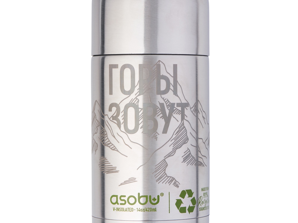 Термос ORB, переработанная нержавеющая сталь (гравировка)-1