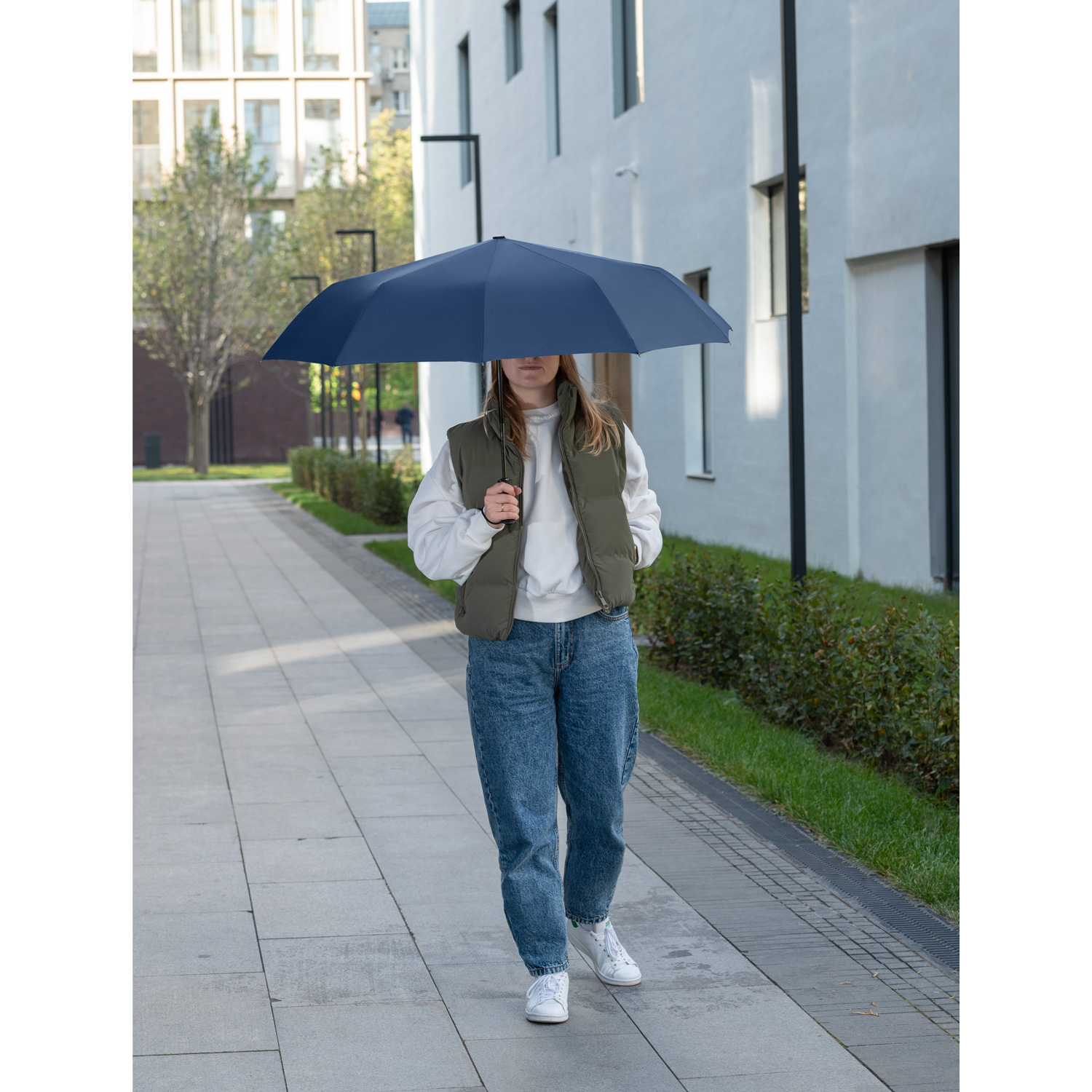 Зонт складной Levante, синий-11