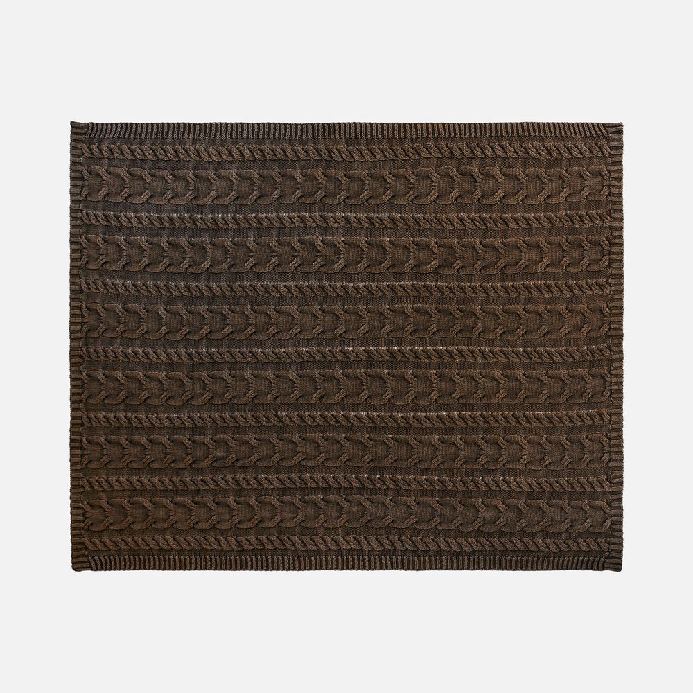 Плед Hygge, коричневый-2