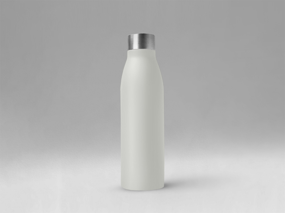 Стальная бутылка Rely, 650 мл, дымчато-белый  (off white)-0