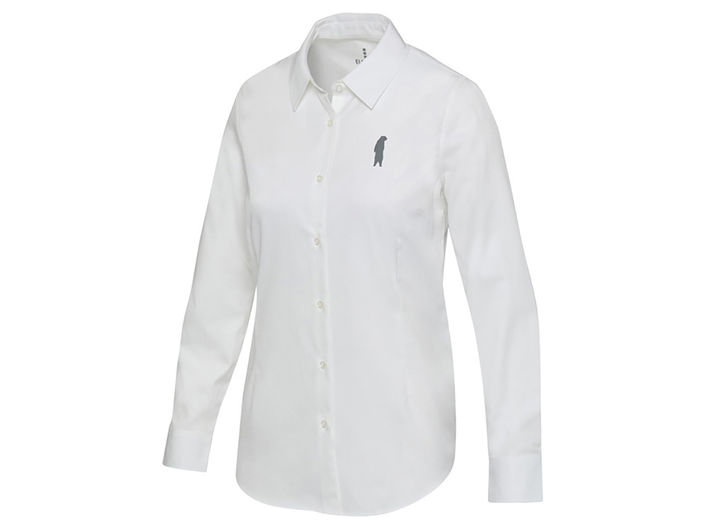 Citrine женская рубашка из твила - Белый-4