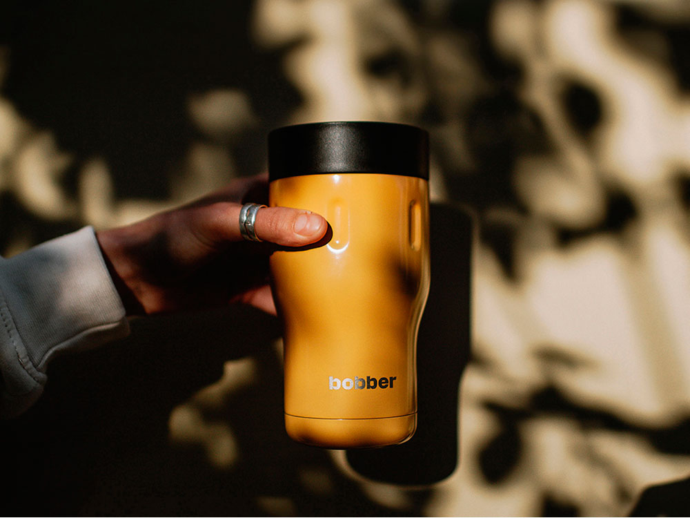 Термос питьевой, вакуумный, бытовой, тм bobber. Объем 0,35 литра. Артикул Tumbler-350 Ginger Tonic-6