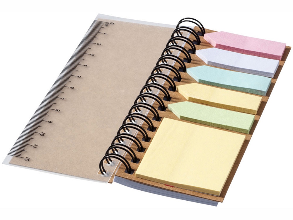 Блокнот Spiral с клейкими листами-3