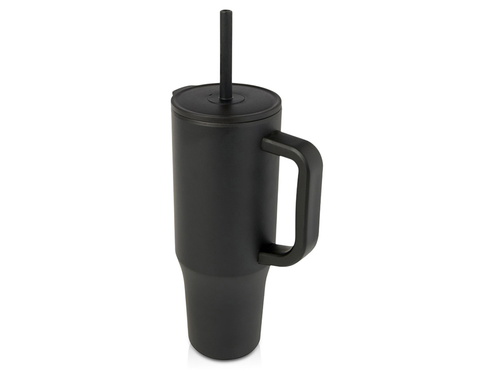 Brady термостакан с силиконовой трубочкой, 900 мл, сертифицированный согласно RCS- Черный-0